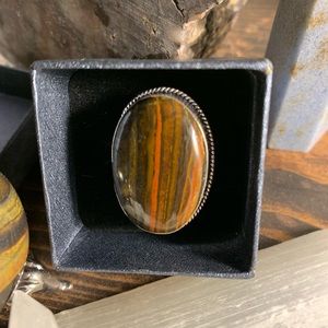 Alchemy63 Handmade RARE Striped Onyx Ring